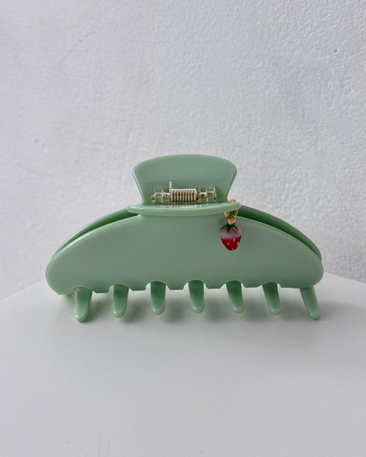 Strawberry Matcha Claw Clip