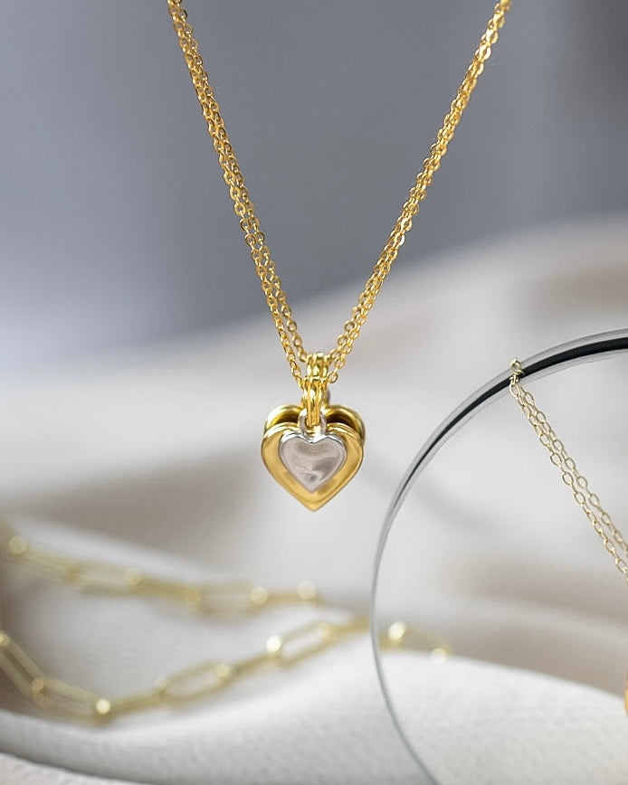 Double Heart Necklace